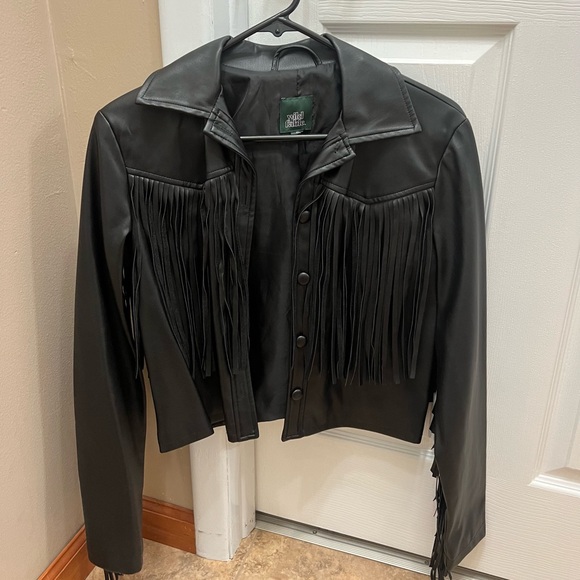 Leather fringe jacket - Picture 3 of 3